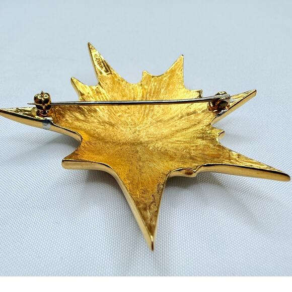 Vintage Jomaz Pavé Rhinestone Supernova Starburst Brooch Pin - Picture 5 of 9